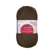Подмосковная  (50% шерсть + 50% акрил) 100гр. 250м. №0251 коричневый
