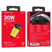 АЗУ BOROFONE BZ26 Type-C, PD30W, чёрно-желтое