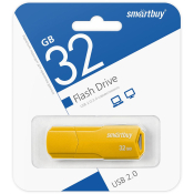 Флеш-карта SMARTBUY 32GB Clue, USB 2.0, жёлтая