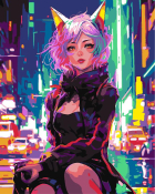 Рх-183 Картина по номерам Lori на холсте 40х50 "Цветущее побережье"