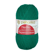 Мериносовая  (50% меринос+50% акрил) 100гр. 200м №511 зелёнка Мериносовая  (50% меринос+50% акрил) 100гр. 200м №511 зелёнка