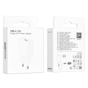 Адаптер BOROFONE BA110A USB, 7,5W, белый