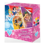 Гд-009 Гуашь Disney "Принцессы", 9 цветов по 15 мл