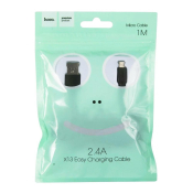 Кабель HOCO X13 MicroUSB, 1,0м, в пакете, чёрный