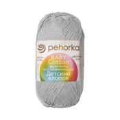 Детский хлопок (100% мерсеризованный хлопок) 100гр. 330м №008 св.серый Детский хлопок (100% мерсеризованный хлопок) 100гр. 330м №008 св.серый