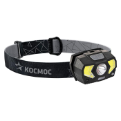 Фонарь Космос KocHuntHelp 5W 1св/д, XPE 3W+COB 2W+красный св/д,180lm+140lm, налобный