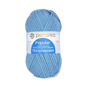 Популярная (50% шерсть + 50% высокообъёмный акрил) 100гр. 133м №005 голубой