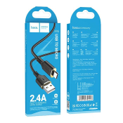 Кабель HOCO X95 MicroUSB, 1,0м, текстильный, черный