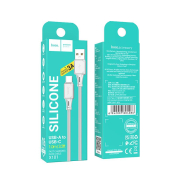 Кабель HOCO X101 Type-C, 1,0м, 3,0A, силикон, серый