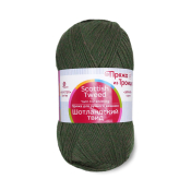 Шотландский твид (100% шерсть) 100гр. 360м. №1451 меланж тайга