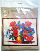 Набор для вышивания крестом "Летние цветы" 531 (17*22см)