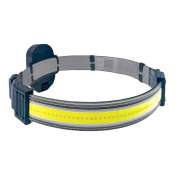 Фонарь Космос KOC521B налобный, COB 5W, 300lm, IP44, 3xR03 пластик 3 режима