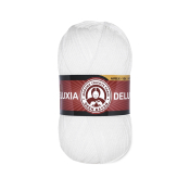 Deluxia (25% шерсть + 75% акрил) 100гр. 270м. №100 Ярко белый