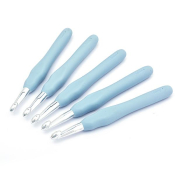 Крючок для вязания Maxwell AL-REZ15 8,0мм, алюминиевый, с резиновой ручкой