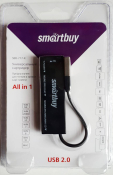 КартРидер SMARTBUY SBR-717-K, универсальный, чёрный
