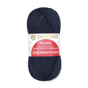 Деревенская (100% шерсть) 100гр. 250м. №004 т.синий