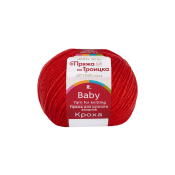 Кроха (20% меринос + 80% акрил) 50гр. 135м. №0088 красный мак