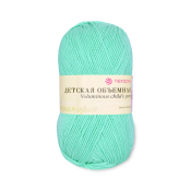 Детская объёмная (100% микрофибра) 100гр. 400м №411 мята Детская объёмная (100% микрофибра) 100гр. 400м №411 мята