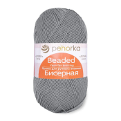 Бисерная (100% объёмный акрил) 100гр. 450м №048 серый