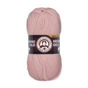 Merino Gold (49% шерсть меринос + 51% акрил) 100гр. 400м. №001 Бледно розовый