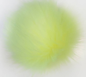 Помпон из искусственного меха (12 см) №35 лимон