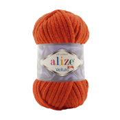 Velluto (100% микрополиэстер) 100г. 68м. №006 оранжевый