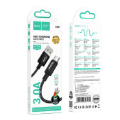 Кабель HOCO X89 Type-C, 2,0м, текстильный, черный