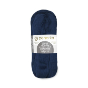 Шерсть для валяния (100% шерсть полутонкая) 50гр., №004 т.синий