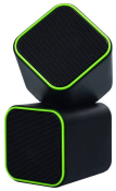 Колонки SMARTBUY SBA-2580 Cute, 2x3W, USB, чёрно-зелёные