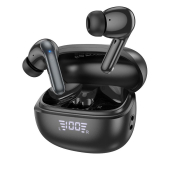 Наушники HOCO EQ5 TWS Bluetooth 5.3, беспроводные, внутриканальные, ANC+ENC/дисплей, чёрные