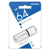 Флеш-карта SMARTBUY 64GB Paean, USB 2.0, белая