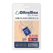 Флеш-карта OLTRAMAX 64GB 50, Mini, USB 2.0, синяя