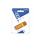 Флеш-карта SMARTBUY  8GB Glossy, USB 2.0, оранжевая