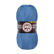 Merino Gold (49% шерсть меринос + 51% акрил) 100гр. 400м. №015 Светло синий