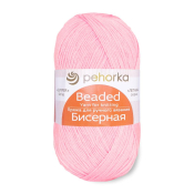 Бисерная (100% объёмный акрил) 100гр. 450м №076 розовый бутон