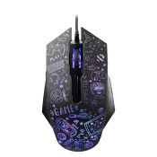 Мышь SMARTBUY SBM-745G-K X15, USB, 3600dpi, игровая, с подсветкой, 6 кнопок, черная