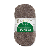 Носочная (50% шерсть + 50% акрил) 100гр. 200м №251 коричневый