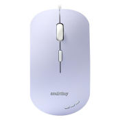 Мышь SMARTBUY SBM-288-V, бесшумная, USB, 2400dpi, с подсветкой, 4 кнопки, сиреневая