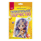 АМК-024 Алмазная мозаика Lori детская 15х20 "Домашний любимец" (неполное заполнение)