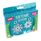 ПзБус-031 Новогодняя игрушка. Плетение из бусин "Зимняя сказка" ПзБус-031 Новогодняя игрушка. Плетение из бусин "Зимняя сказка"