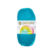 Школьная (100% акрил) 50гр. 150м №583 бирюза Школьная (100% акрил) 50гр. 150м №583 бирюза