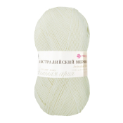 Австралийский меринос (95% меринос + 5% высокообъёмный акрил) 100гр. 400м №001 белый