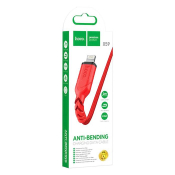 Кабель HOCO X59 Lightning, 2,0м, текстильный, красный