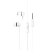 Наушники BOROFONE BM74, внутриканальные, с микрофоном, белые (пакет)