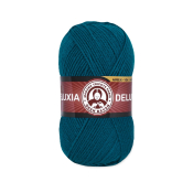 Deluxia (25% шерсть + 75% акрил) 100гр. 270м. №101 Петроль