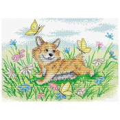 Набор для вышивания Жар-Птица "На солнечной лужайке" М-511 (21*16см)