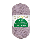 Носочная (50% шерсть + 50% акрил) 100гр. 200м №178 св.сиреневый