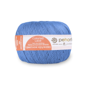 Цветное кружево (100% мерсеризованный хлопок) 50гр. 475м №015 т.голубой