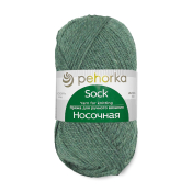 Носочная (50% шерсть + 50% акрил) 100гр. 200м №764 зелёный меланж