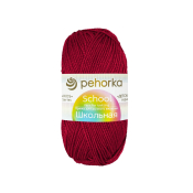 Школьная (100% акрил) 50гр. 150м №006 красный